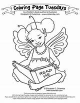 Coloring Reading Pages Week Fairy Photosynthesis Library Tuesday National Child Dulemba Another Color Printable Thought Read Comments Getcolorings November Getdrawings sketch template