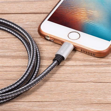 long ft pk heavy duty braided iphone charger charging cord lightning cable
