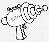 Laser Gun Coloring Pages Tag Template Ray Clipart sketch template