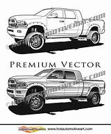 Cummins Lifted Pict Cab sketch template