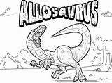 Allosaurus Anycoloring Getcolorings sketch template