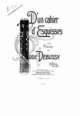 Cahier Esquisses Claude Debussy sketch template