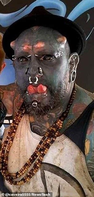 Brazilian Tattoo Artist Turns Himself Into An Orc By Having His Nose