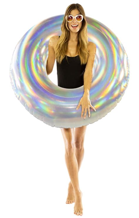 Holographic Inflatable Pool Tube Holographic Pool Floats