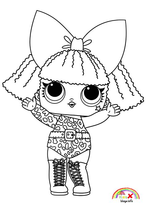 lol dolls diva series coloring page lol dolls coloring pages