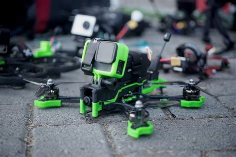 premium photo fpv drone race