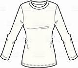 Shirt Long Sleeve Drawing Women Blouse Collared Getdrawings Clipartmag sketch template