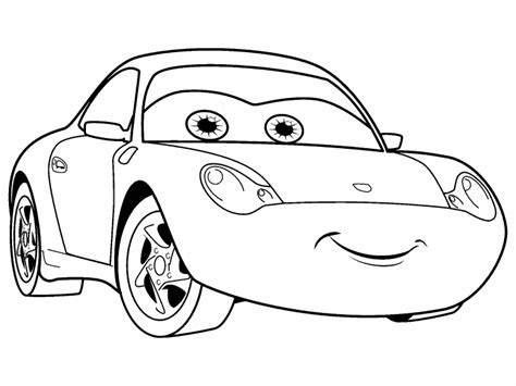 sally carrera coloring page coloring pages