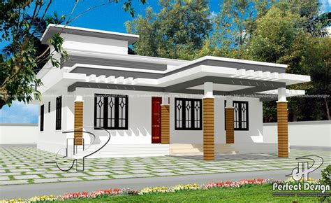 contemporary single floor home kerala home design