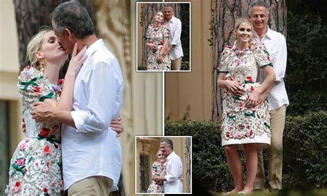 lady kitty spencer 30 and new husband michael lewis 62 snuggle up