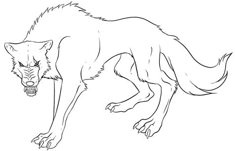 easy wolf colouring pages clip art library