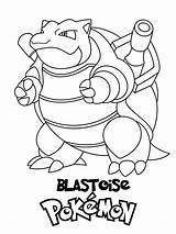 Pokemon Coloring Pages Blastoise sketch template
