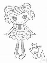 Doll Coloring Rag Lalaloopsy Pages Getcolorings Colo sketch template
