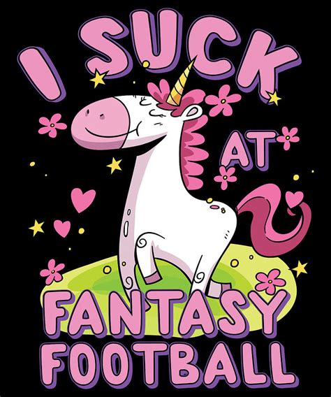 I Suck At Fantasy Football Loser Apparel T Digital Art By Michael S