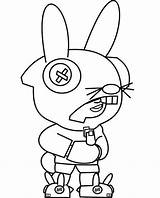 Brawl Stars Leon Coloring Pages Bunny sketch template