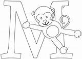 Monkey Coloring Aa sketch template