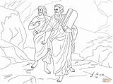 Moses Joshua Coloring Pages Law Bearing Printable Jesus Commandments Crafts Ten sketch template