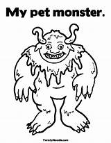 Monster Coloring Pages Troll Trolls Uncle Sheets Color Clipart Baby Gila Scary Print Outline Branch Astronaut Preschoolers Printable Template Blob sketch template