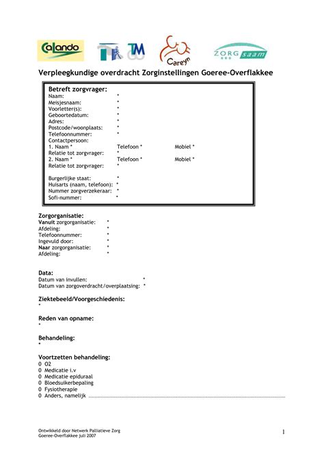 verpleegkundige overdracht