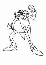 Eggman Sonic Coloring Pages Doctor Robotnik Dr Colouring Color Knuckles Printable Boom Genius Evil Strong Print Hedgehog Echidna Pages2color Drawing sketch template