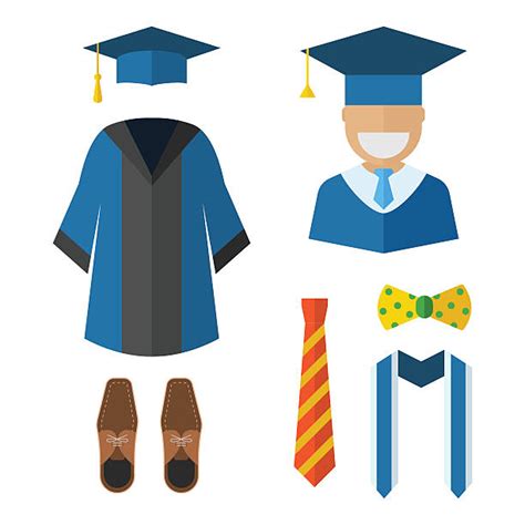 graduation gown illustrations royalty free vector