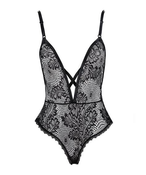sexy lingerie for women deep v one piece lace teddy sheer