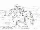 Paard Springend Ruiter Downloaden sketch template