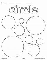Coloring Circles Circle Shape Worksheet Color Toddlers Shapes Preschoolers Multiple Kindergarteners Includes Practice Perfect sketch template