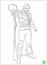 Thor Coloring Pages Marvel Mighty Colouring Dinokids Avengers Print Printable Superhero Getdrawings Books Visit Close sketch template