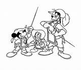 Coloring Pages Musketeers Three Mickey Musketeer Mouse Goofy Donald Cartoons Popular Coloringhome Print Coloringpages1001 Color sketch template