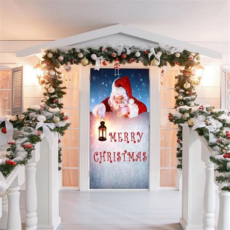 christmas door covers custom fabric door covers   doorfoto