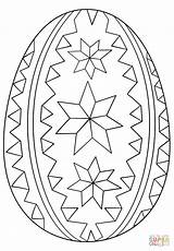 Coloring Easter Egg Pages Ornate Printable Paper Holidays sketch template