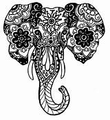 Elephant Henna Drawings Drawing Getdrawings sketch template