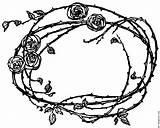 Thorns Border Rose Roses Clip Drawing Borders Clipart Victorian Thorn Frame Vintage Cliparts Fromoldbooks Tattoo Stock Vine Board Details Clipartpanda sketch template