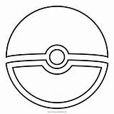 Pokeball Coloring Pokemon Pages Template sketch template