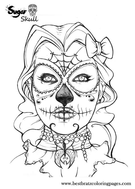 sugar skull owl coloring pages coloring home