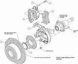 Rear Brake Kit Wilwood Parking D154 Schematic Assembly sketch template
