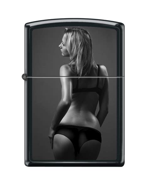 Zippo Lighter View From Behind Series Ii Number 2 Black