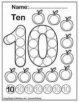 Dot Marker Preschool Coloring Activity Number Printable Numbers Printables Pages Worksheets Count Choose Board sketch template