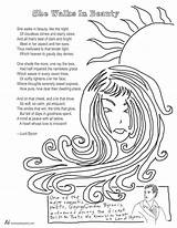 Coloring Walks Beauty She Poet Langston Hughes Pages Template Poem Getdrawings sketch template