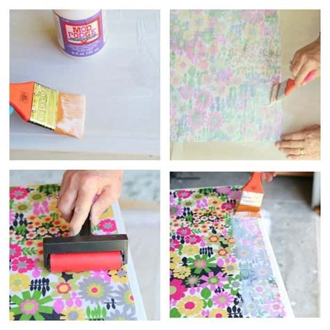 mod podge  fabric tutorial mod podge crafts mod podge