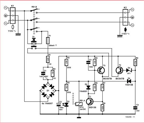 economical onoff power switch schematic circuit diagram