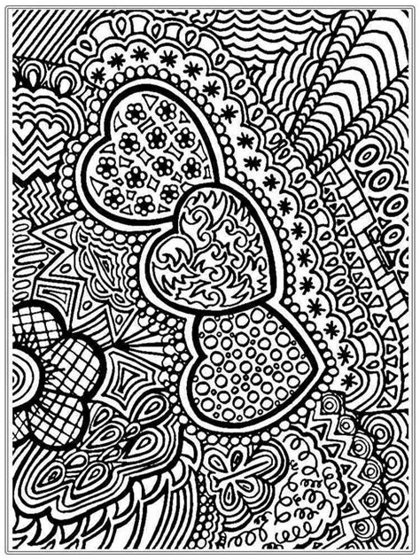 abstract coloring pages  adults printable   abstract