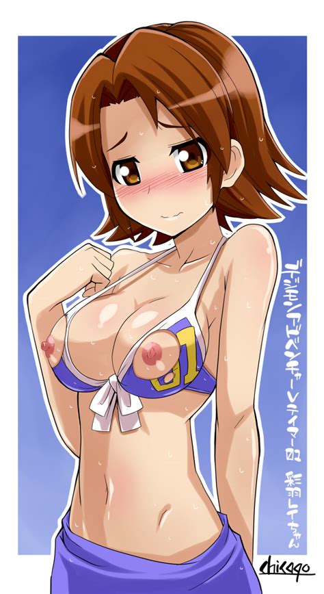 Rule 34 Blush Breasts Brown Hair Chicago X Digimon