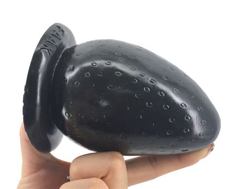 Huge 3 Thick Anal Stuffed Stopper Sex Toys Big Anal Plug With Suction