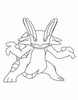 Pokemon Swampert Pages Coloring Color Print sketch template