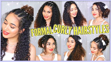 curly hairstyles  prom graduation formals weddings