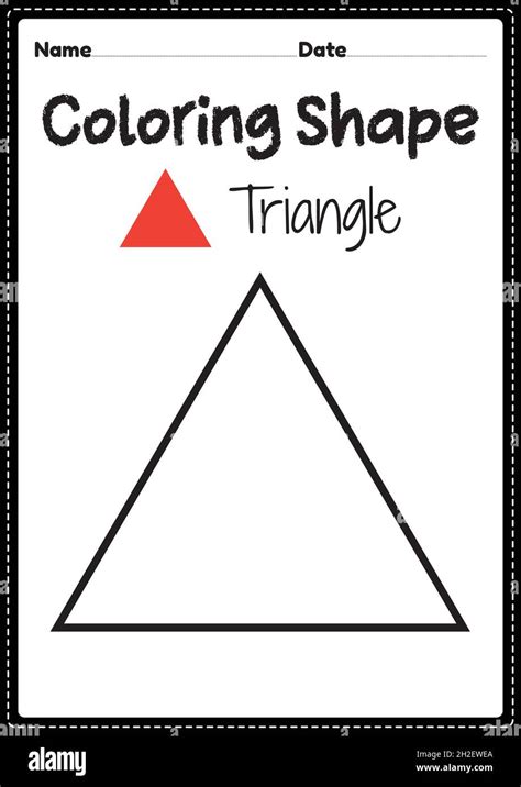 triangle coloring page  preschool kindergarten montessori kids