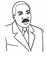 Luther Martin King Jr Coloring Pages Cartoon Drawing Comments Clipart sketch template