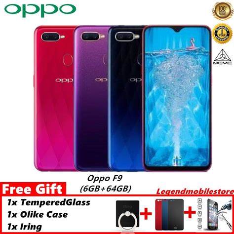 100 Original Oppo F9 6gb 64gb Vooc Charge Free T 1 Year
